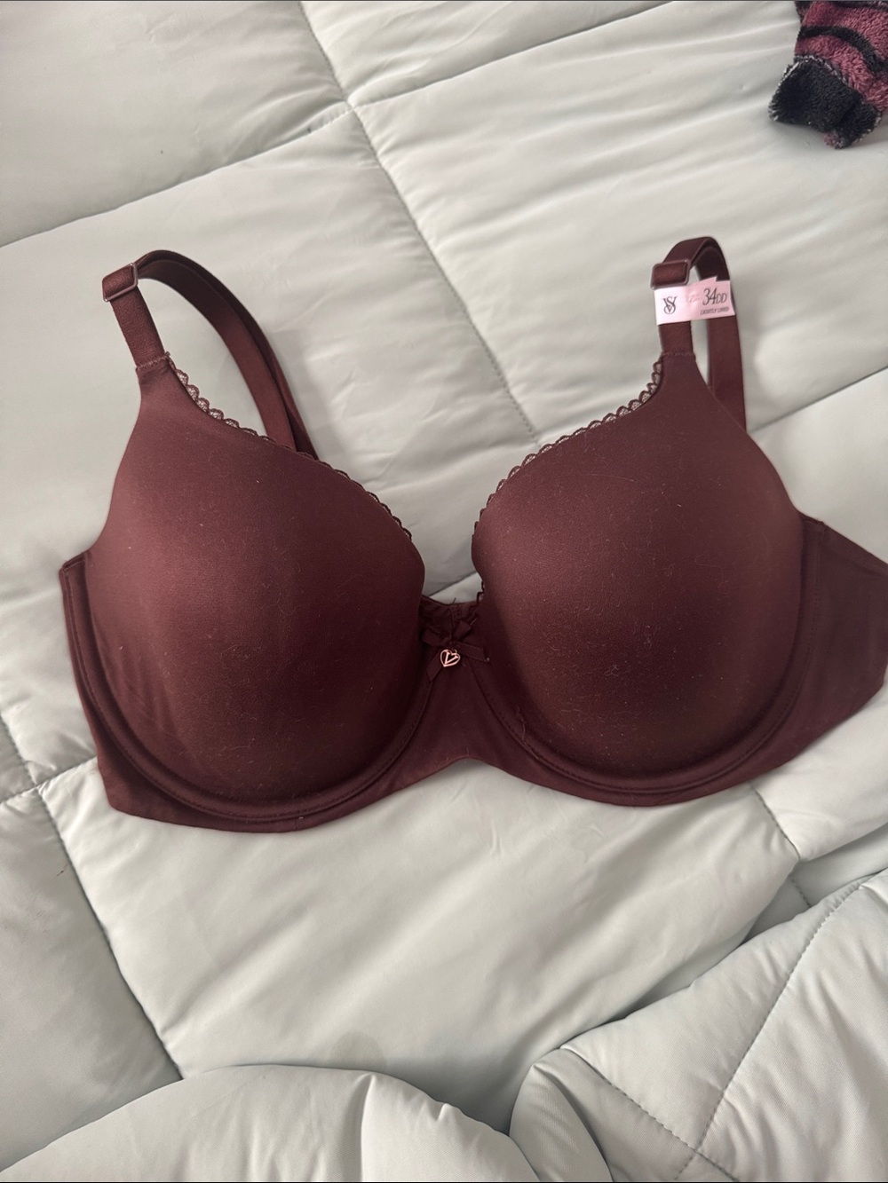 Victoria's Secret Smooth Molded Bra - Burgundy